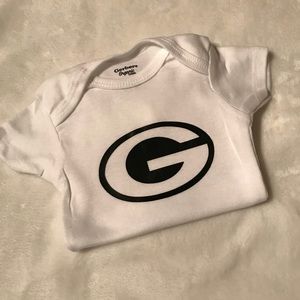 0/3M Green Bay Packers Football Team Baby Onesie